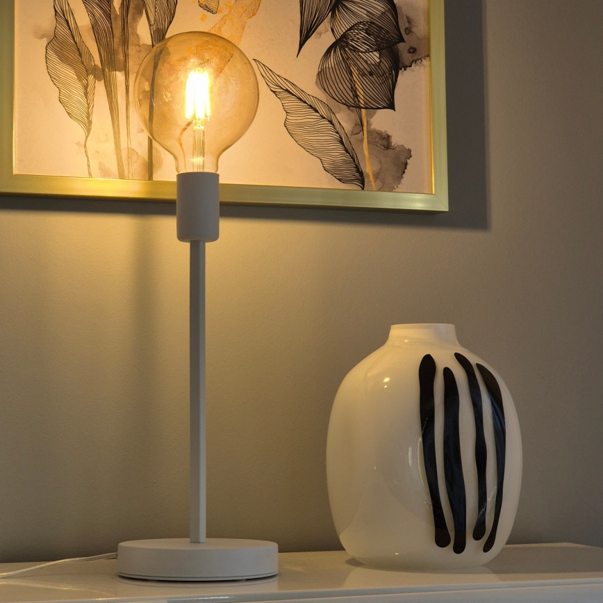 Bordslampa ASTRID 1xE27/60W/230V vit