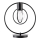 Bordslampa AURA 1xE27/60W/230V svart