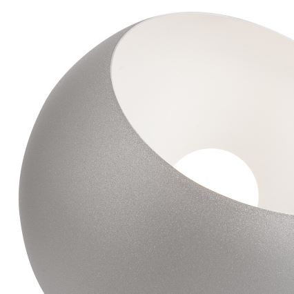 Bordslampa AVA BALL 1xE27/60W/230V silver/bok