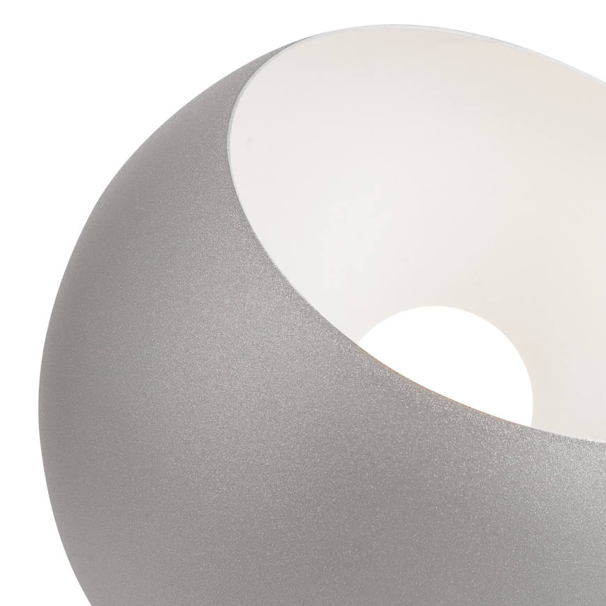 Bordslampa AVA BALL 1xE27/60W/230V silver/bok