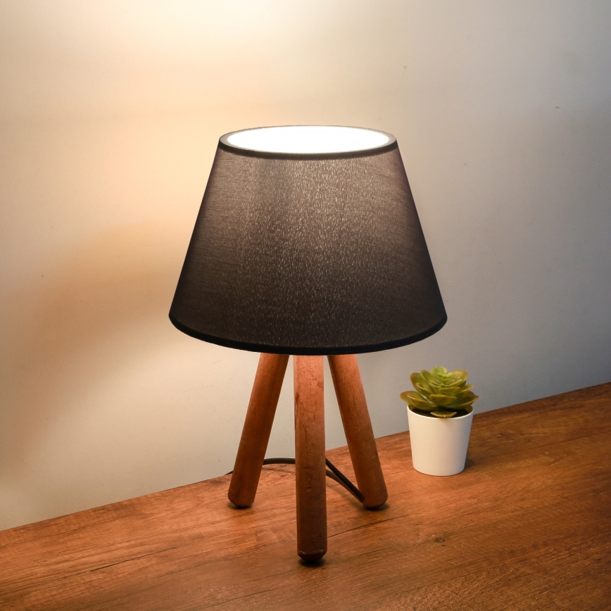 Bordslampa AYD 1xE27/40W/230V brun/svart