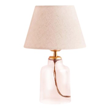 Bordslampa AYD 1xE27/40W/230V krämfärgad/transparent