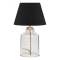 Bordslampa AYD 1xE27/40W/230V svart/klar