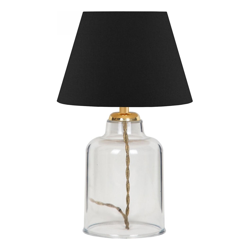 Bordslampa AYD 1xE27/40W/230V svart/klar