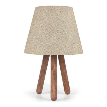 Bordslampa  AYD 1xE27/60W/230V beige /brun 