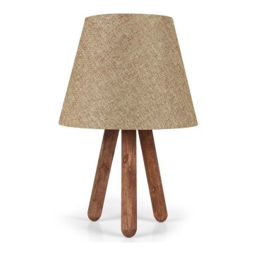 Bordslampa  AYD 1xE27/60W/230V beige /brun 
