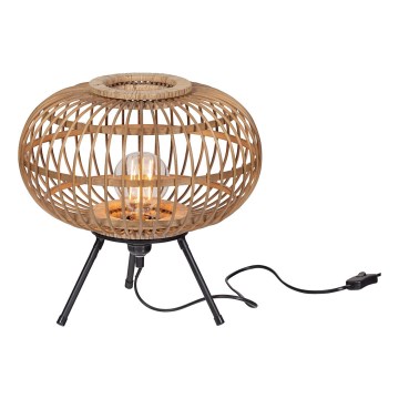 Bordslampa BASICLABEL 1xE27/40W/230V bambu