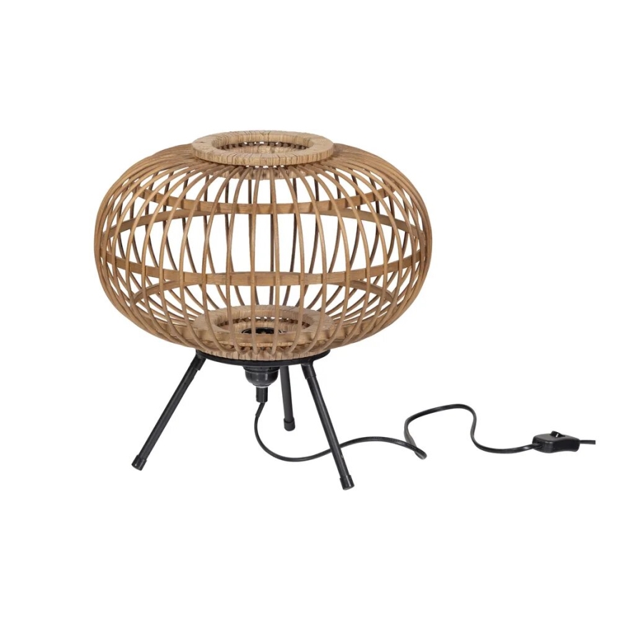 Bordslampa BASICLABEL 1xE27/40W/230V bambu