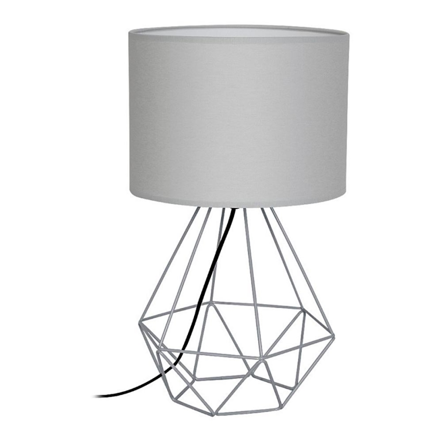 Bordslampa BASKET 1xE27/60W/230V grå