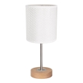 Bordslampa BENITA 1xE27/60W/230V 30 cm vit/ek