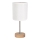 Bordslampa BENITA 1xE27/60W/230V 30 cm vit/ek