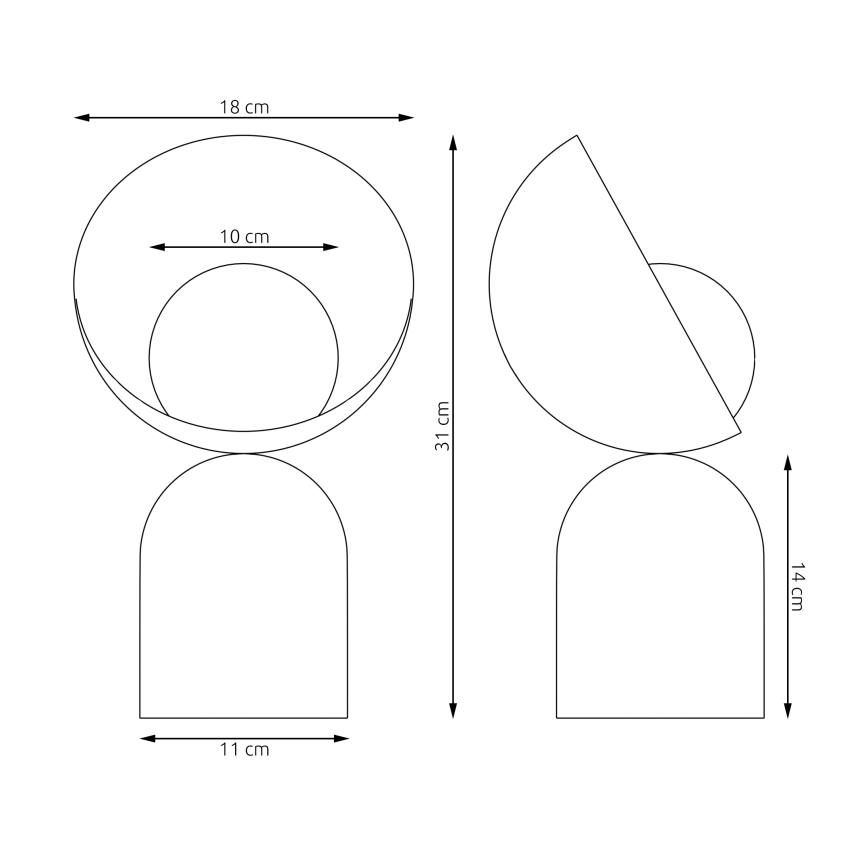 Bordslampa BOTO 1xG9/8W/230V vit