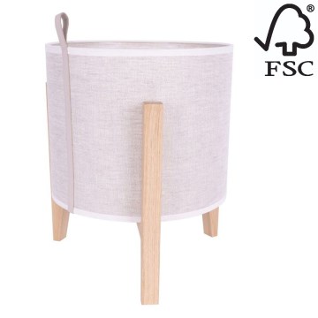Bordslampa CASIOPEA 1xE27/40W/230V 30 cm ek – FSC certifierade