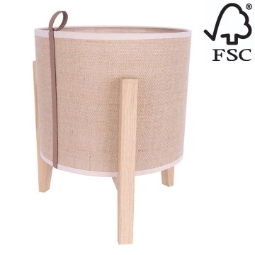 Bordslampa CASIOPEA 1xE27/40W/230V 30 cm ek – FSC certifierade