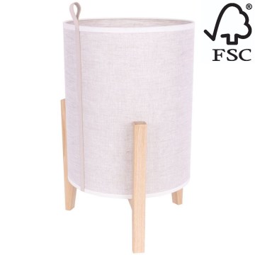 Bordslampa CASIOPEA 1xE27/40W/230V 40 cm ek – FSC certifierade