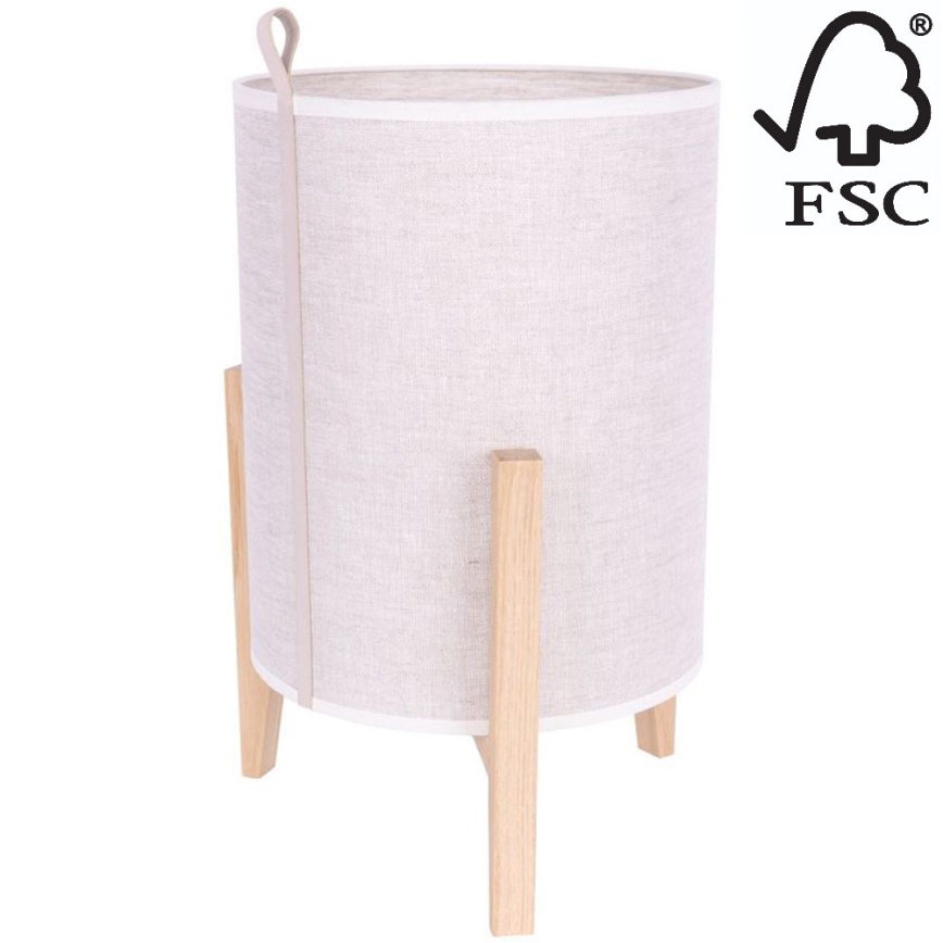 Bordslampa CASIOPEA 1xE27/40W/230V 40 cm ek – FSC certifierade