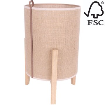 Bordslampa CASIOPEA 1xE27/40W/230V 40 cm ek – FSC certifierade