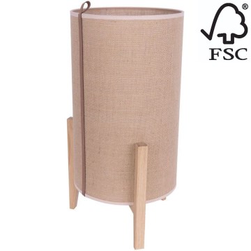 Bordslampa CASIOPEA 1xE27/40W/230V 50 cm ek – FSC certifierade