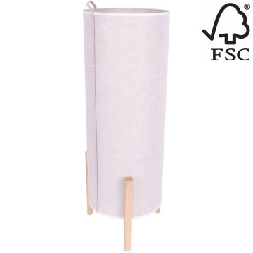Bordslampa CASIOPEA 1xE27/40W/230V 70 cm ek – FSC certifierade