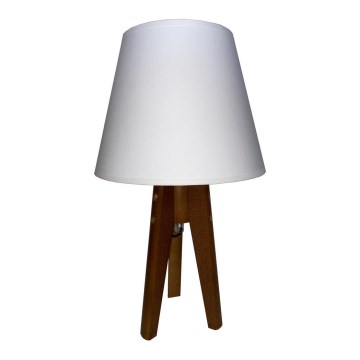 Bordslampa  CONE 1xE27/60W/230V ek vit 