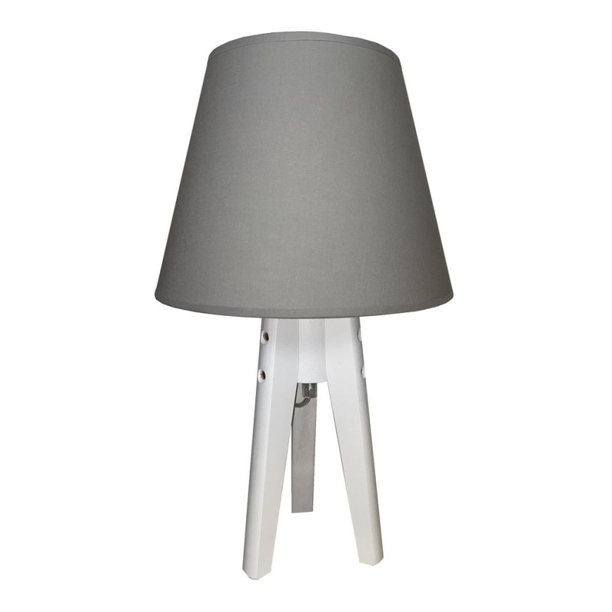 Bordslampa  CONE 1xE27/60W/230V vit /grå