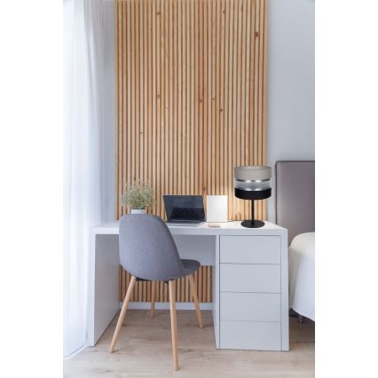 Bordslampa CORAL 1xE27/60W/230V svart/grå