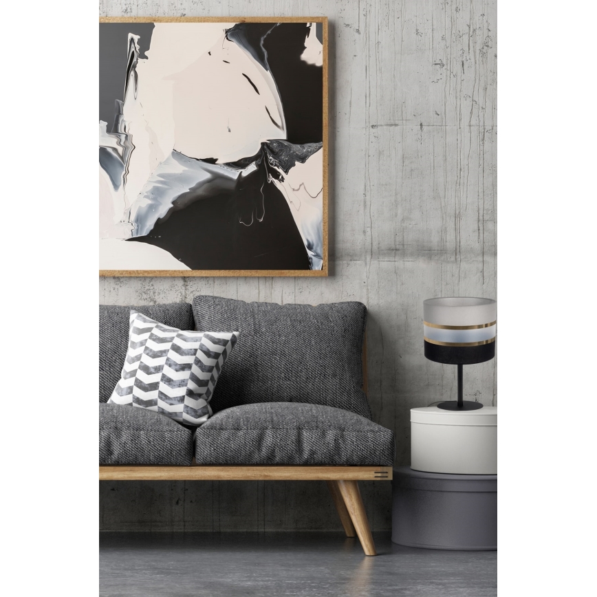 Bordslampa CORAL 1xE27/60W/230V svart/grå