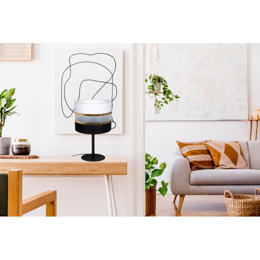 Bordslampa CORAL 1xE27/60W/230V svart