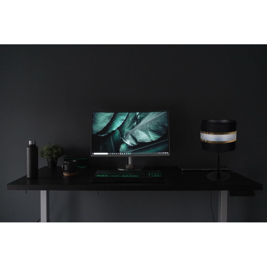 Bordslampa CORAL 1xE27/60W/230V svart