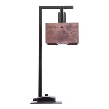 Bordslampa DAKOTA 1xE27/60W/230V trä/svart