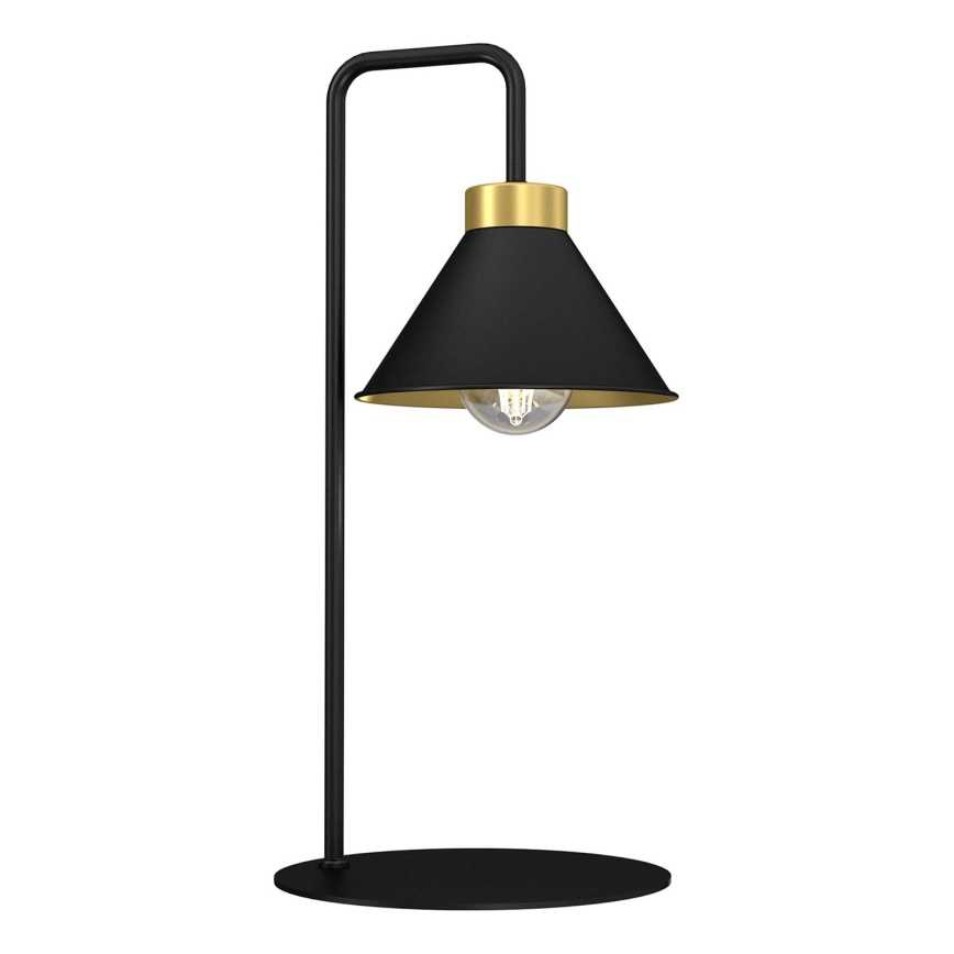 Bordslampa DEMET 1xE27/15W/230V svart/guld