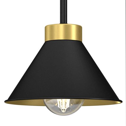 Bordslampa DEMET 1xE27/15W/230V svart/guld