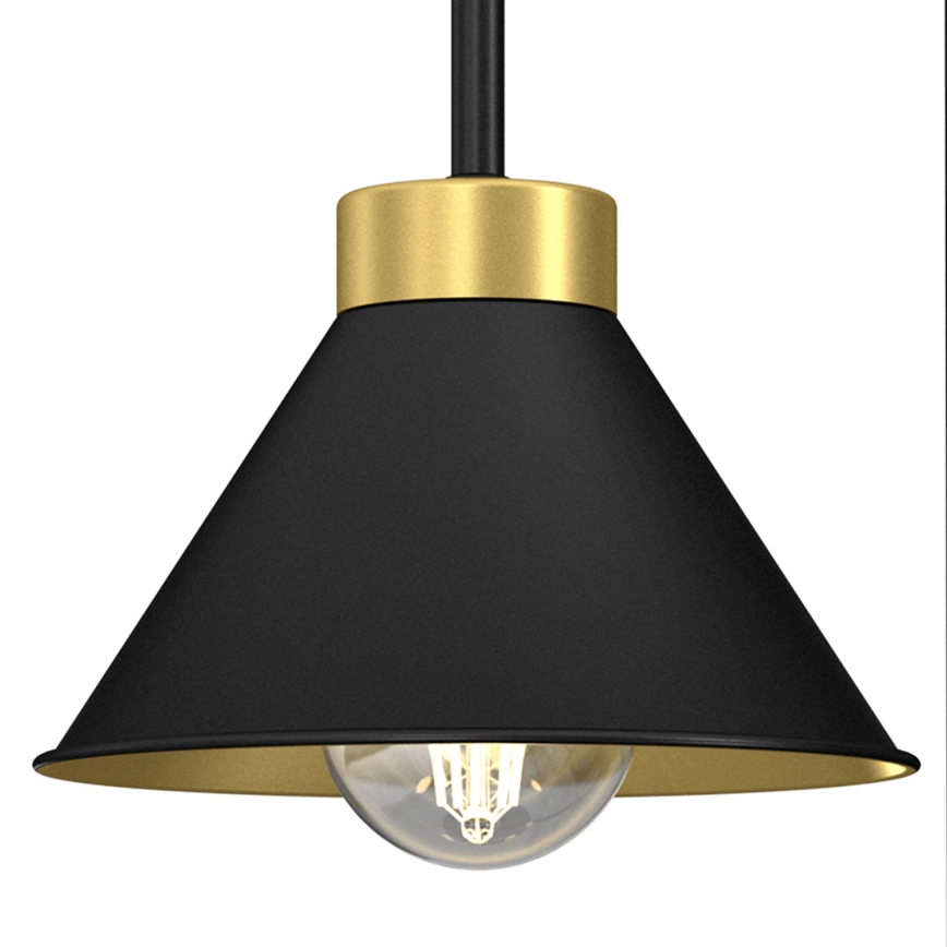 Bordslampa DEMET 1xE27/15W/230V svart/guld