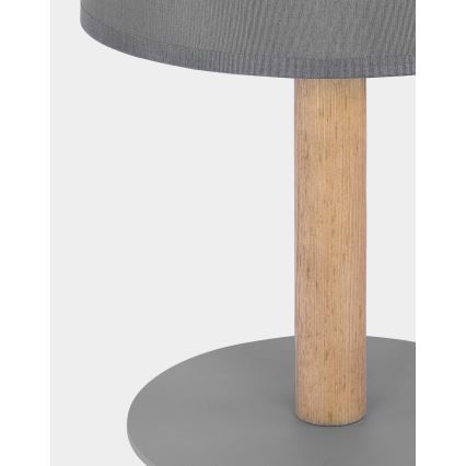 Bordslampa  DEVA 1xE27/15W/230V grå/trä