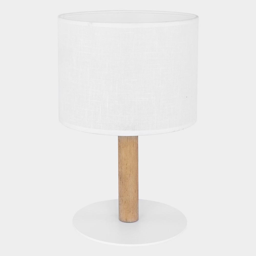Bordslampa  DEVA 1xE27/60W/230V vit /trä