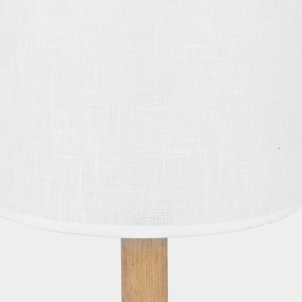 Bordslampa  DEVA 1xE27/60W/230V vit /trä