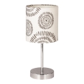 Bordslampa EMILY 1xE14/40W/230V grädde/skinande krom