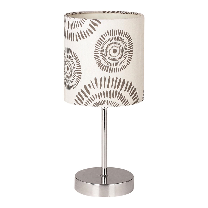 Bordslampa EMILY 1xE14/40W/230V grädde/skinande krom
