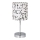 Bordslampa EMILY 1xE14/40W/230V vit/skinande krom