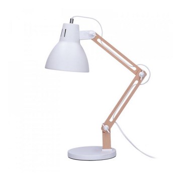 Bordslampa FALUN 1xE27/25W/230V vit/ek