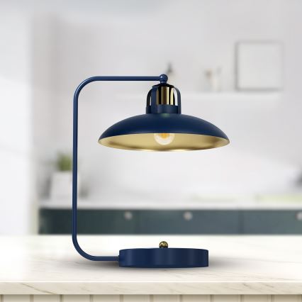 Bordslampa  FELIX 1xE27/60W/230V blå 