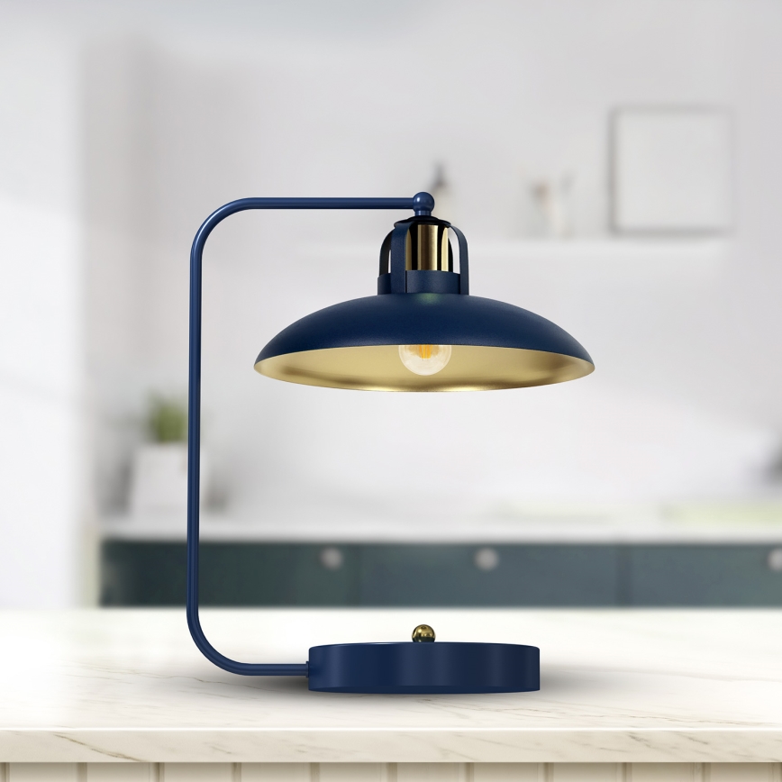 Bordslampa  FELIX 1xE27/60W/230V blå 