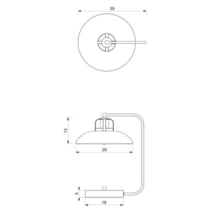 Bordslampa  FELIX 1xE27/60W/230V blå 
