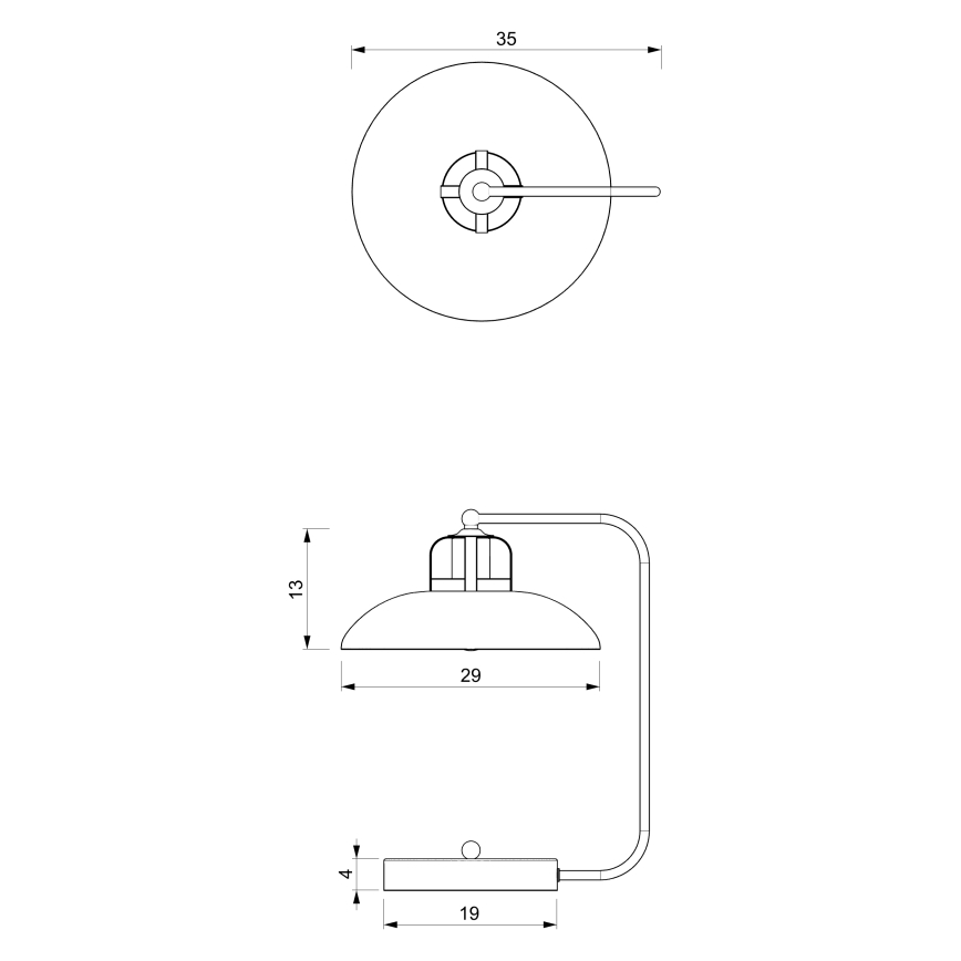 Bordslampa  FELIX 1xE27/60W/230V grön