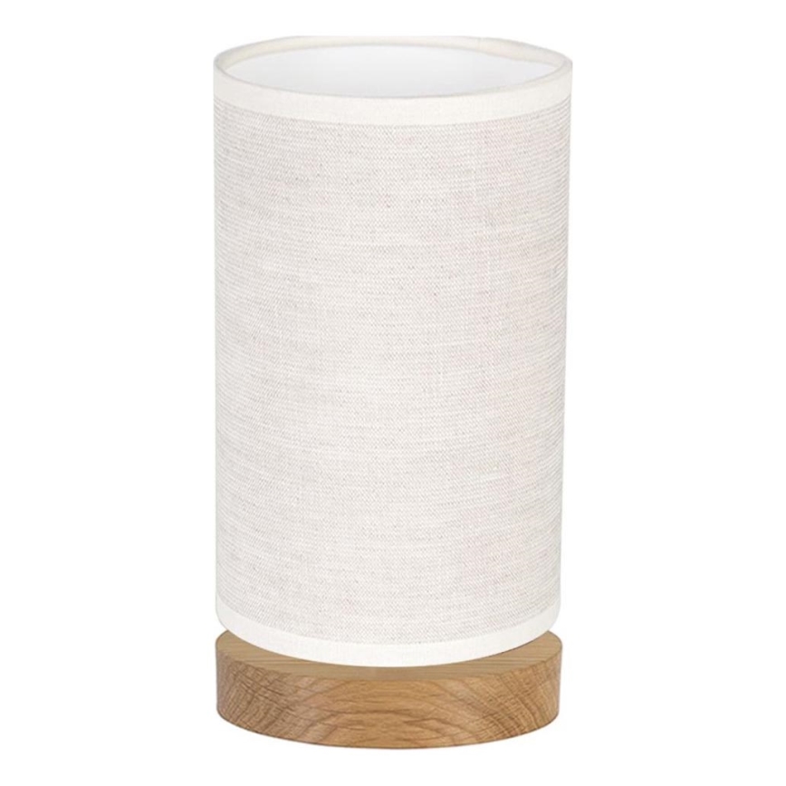 Bordslampa FIRE 1xE27/25W/230V ek/beige ek