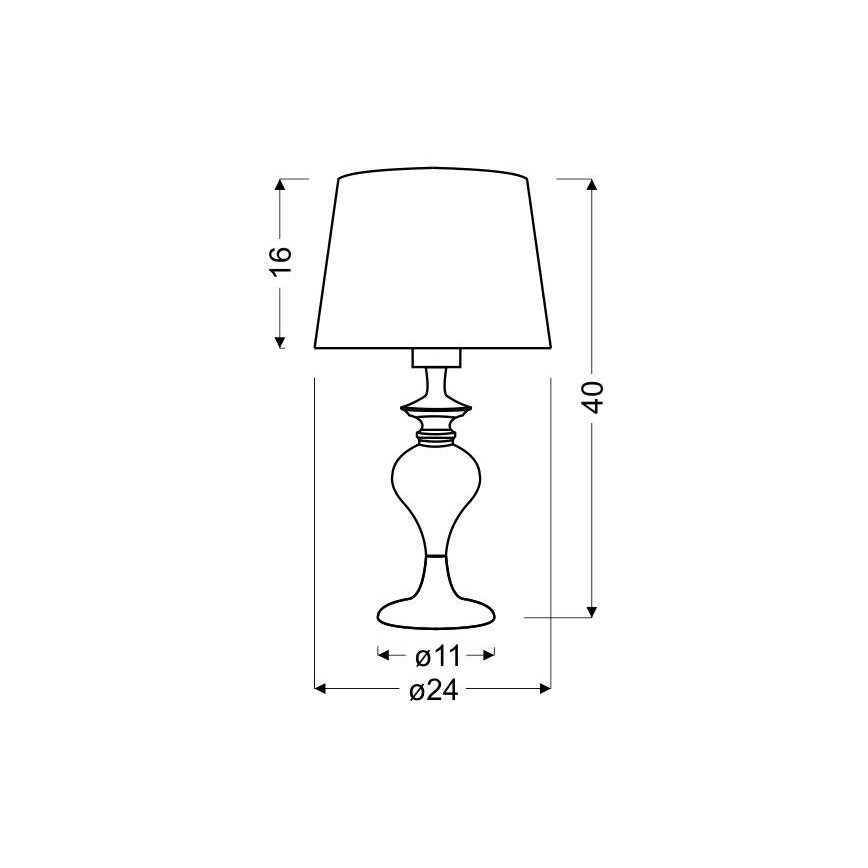 Bordslampa GILLENIA 1xE27/60W/230V
