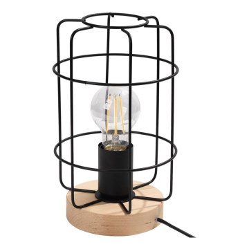 Bordslampa GOTTO 1xE27/15W/230V svart/bok