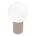 Bordslampa HALO 1xG9/8W/230V diameter 12 cm beige