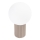 Bordslampa HALO 1xG9/8W/230V diameter 12 cm beige