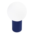 Bordslampa HALO 1xG9/8W/230V diameter 12 cm blå